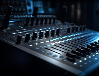 Professional sound system rental setup for events